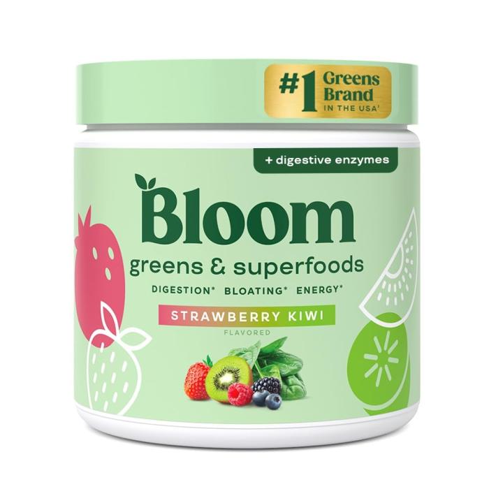 Bloom | Greens & Superfoods – Strawberry Kiwi 169g